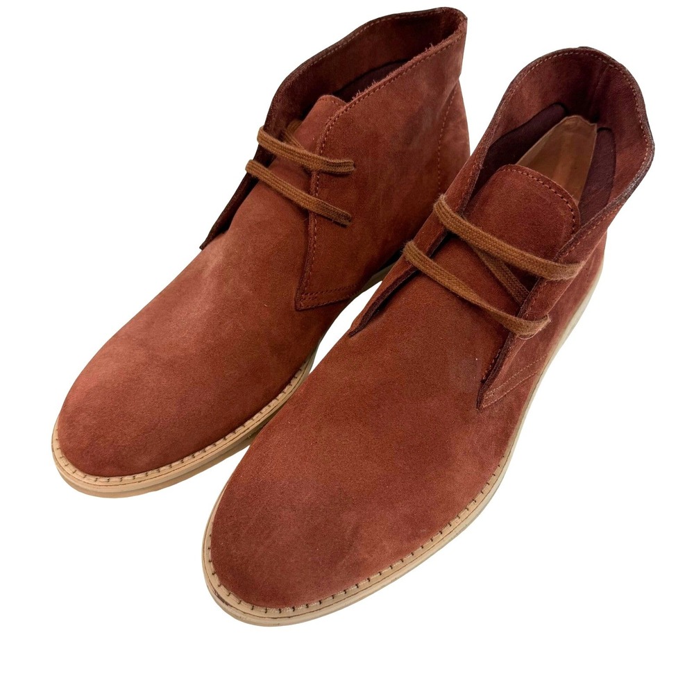 J.Crew MacAlister Desert Suede Ankle Boots Womens 8.5 Rust Preppy Minimalist
